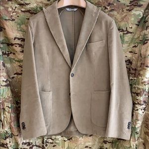 BOTTEGA Martinese Corduroy Peak Lapel Blazer, IT52